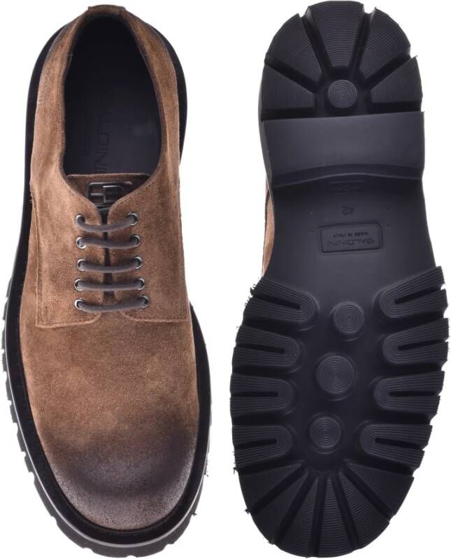 Baldinini Lace-ups in beige suede Brown Heren