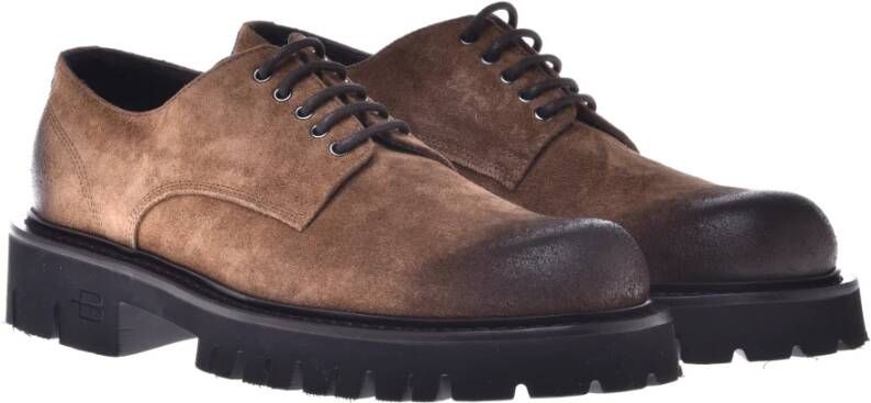 Baldinini Lace-ups in beige suede Brown Heren