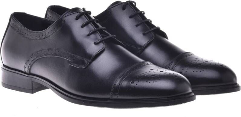 Baldinini Lace-ups in black leather Black Heren