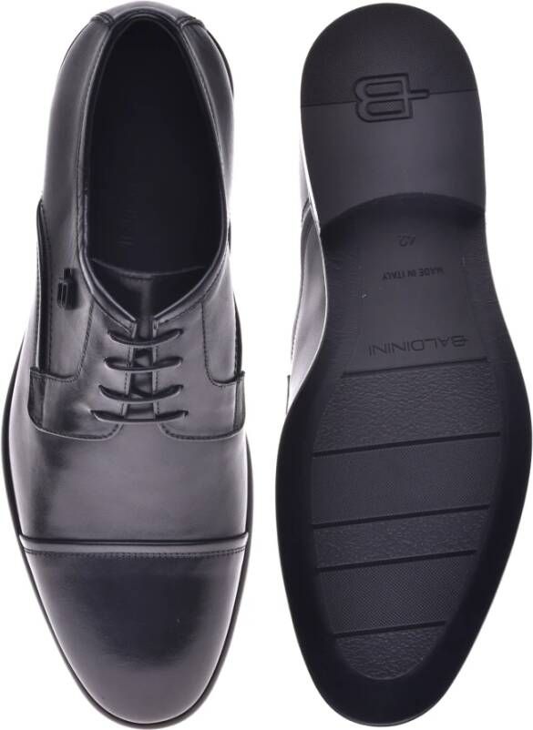 Baldinini Lace-ups in black leather Black Heren