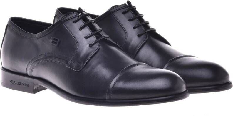 Baldinini Lace-ups in black leather Black Heren