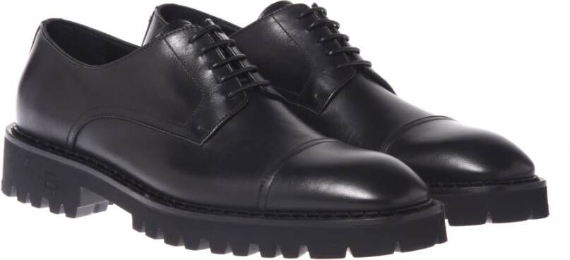 Baldinini Lace-ups in black leather Black Heren