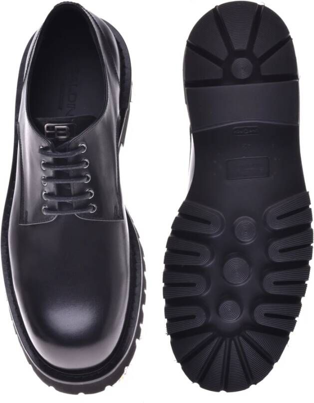 Baldinini Lace-ups in black leather Black Heren