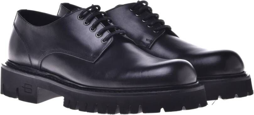 Baldinini Lace-ups in black leather Black Heren