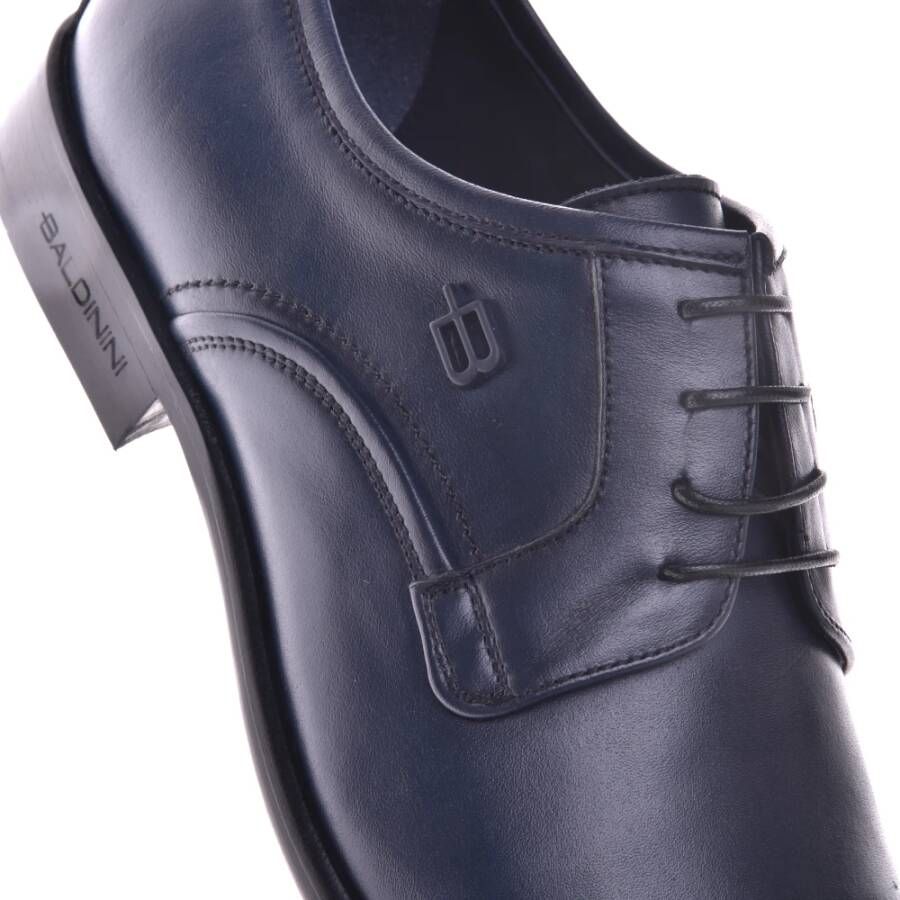 Baldinini Lace-ups in dark blue leather Blue Heren