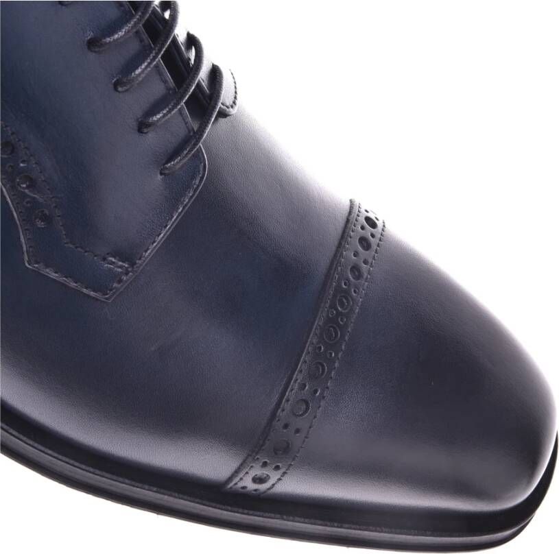 Baldinini Lace-ups in dark blue leather Blue Heren