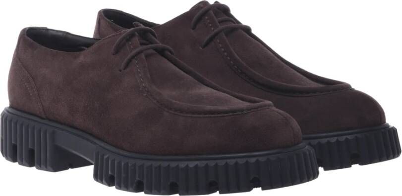 Baldinini Lace-ups in dark brown suede Brown Heren