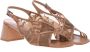 Baldinini Leather petal mesh sandal Beige Dames - Thumbnail 3