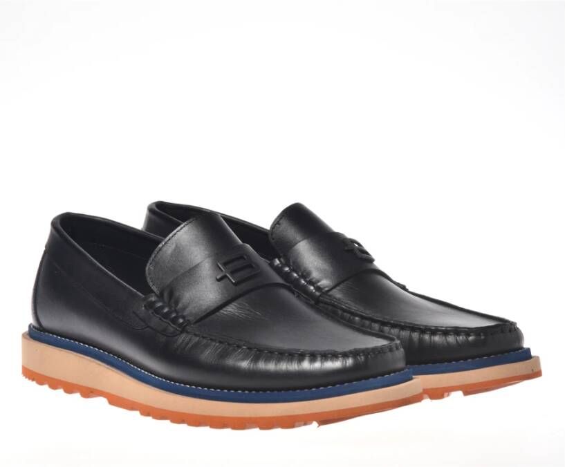 Baldinini Loafer in black calfskin Multicolor Heren