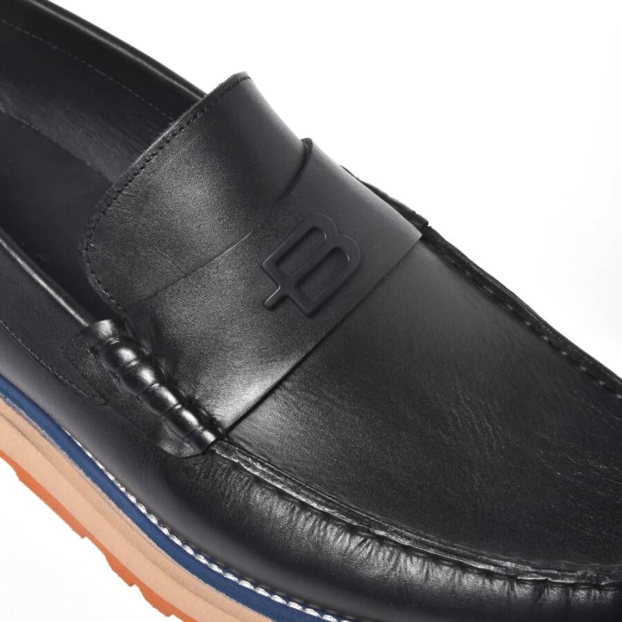 Baldinini Loafer in black calfskin Multicolor Heren