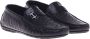 Baldinini Loafer in black woven leather Black Heren - Thumbnail 3