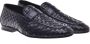 Baldinini Loafer in black woven leather Black Heren - Thumbnail 3