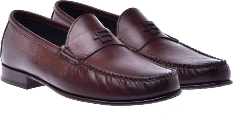 Baldinini Loafer in brown calfskin Brown Heren