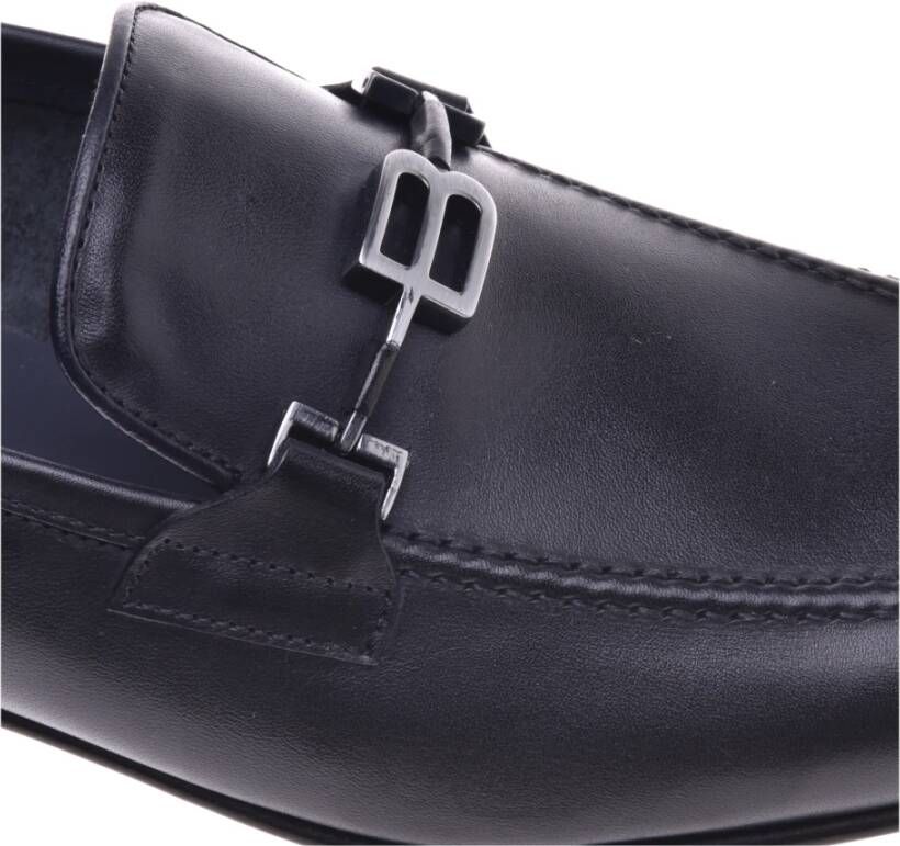 Baldinini Loafer in dark blue calfskin Blue Heren