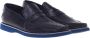 Baldinini Loafer in dark blue perforated calfskin Blue Heren - Thumbnail 3