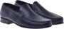 Baldinini Loafer in dark blue perforated calfskin Blue Heren - Thumbnail 3