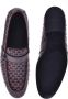 Baldinini Loafer in dark brown woven leather Brown Heren - Thumbnail 2