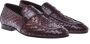 Baldinini Loafer in dark brown woven leather Brown Heren - Thumbnail 3