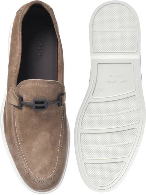 Baldinini Loafer in taupe suede Beige Heren