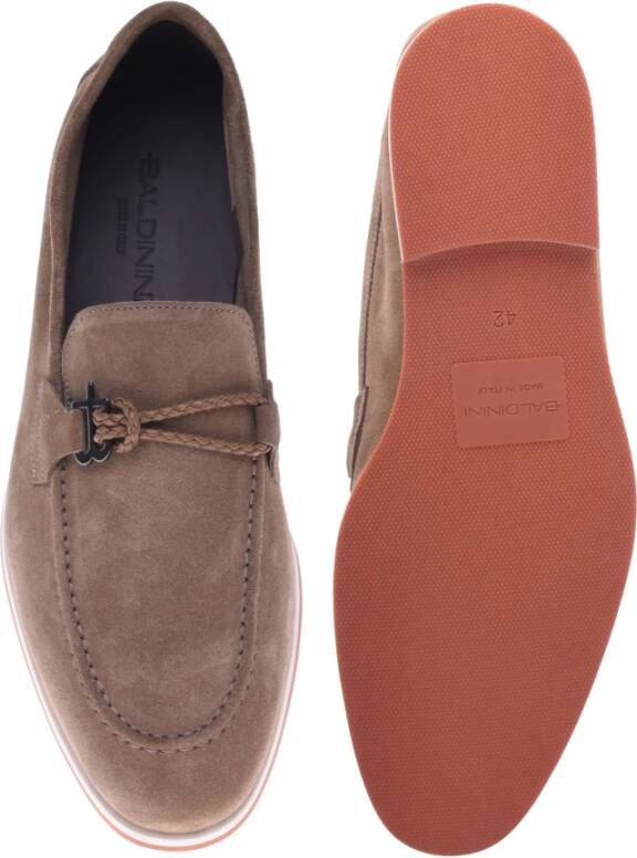 Baldinini Loafer in taupe suede Brown Heren