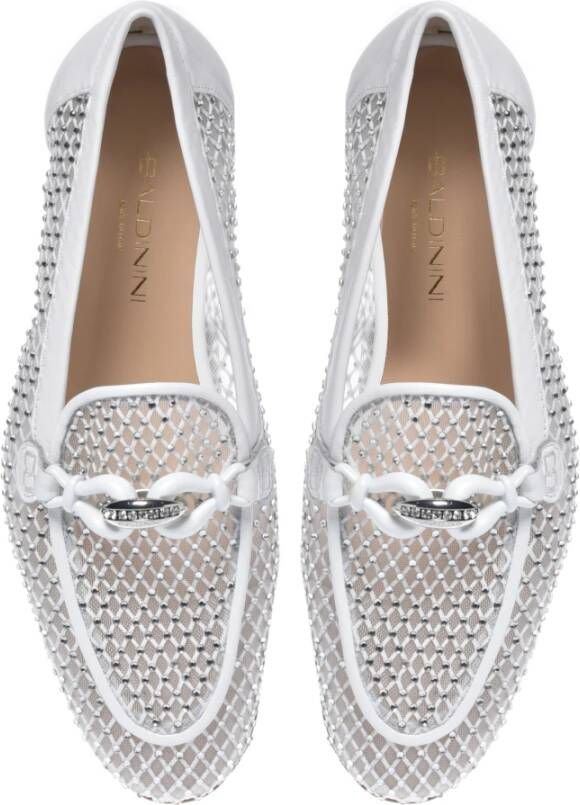 Baldinini Loafer in white mesh White Dames