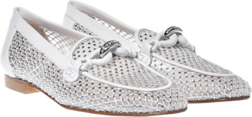 Baldinini Loafer in white mesh White Dames