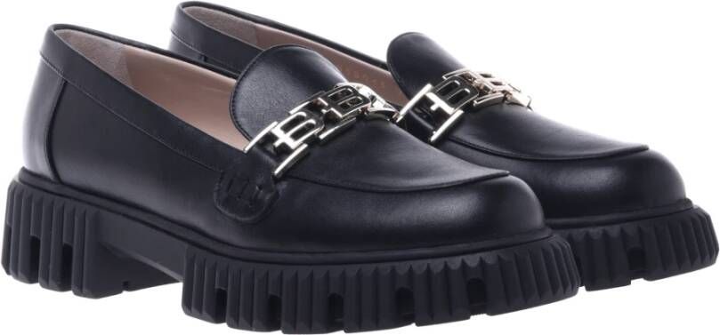 Baldinini Loafers in black leather Black Dames