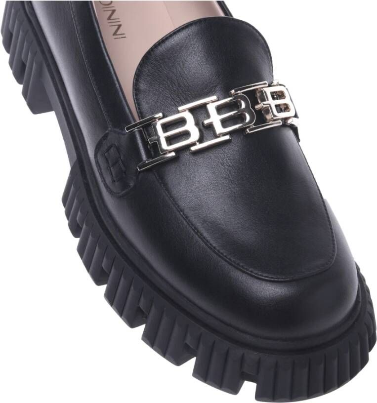 Baldinini Loafers in black leather Black Dames