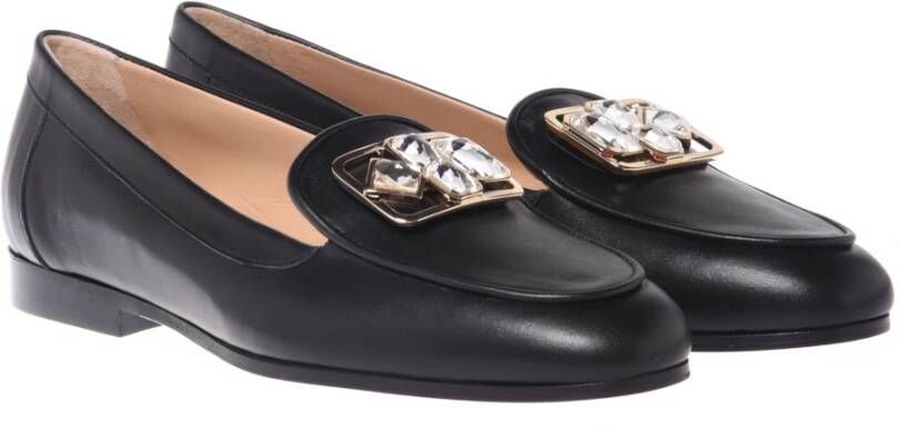 Baldinini Loafers in black leather Black Dames