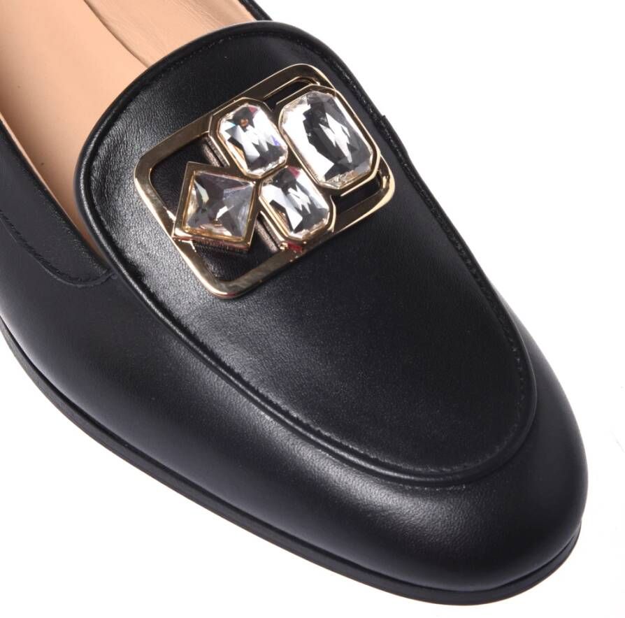 Baldinini Loafers in black leather Black Dames