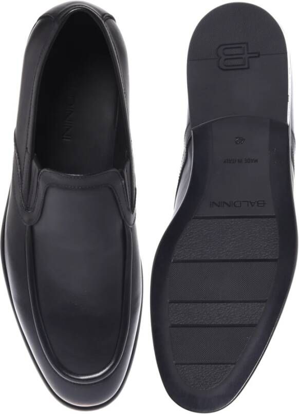 Baldinini Loafers in black leather Black Heren