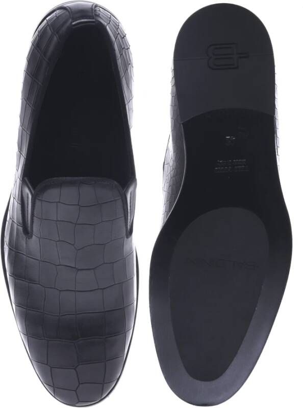 Baldinini Loafers in black leather Black Heren