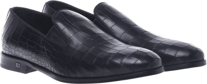 Baldinini Loafers in black leather Black Heren