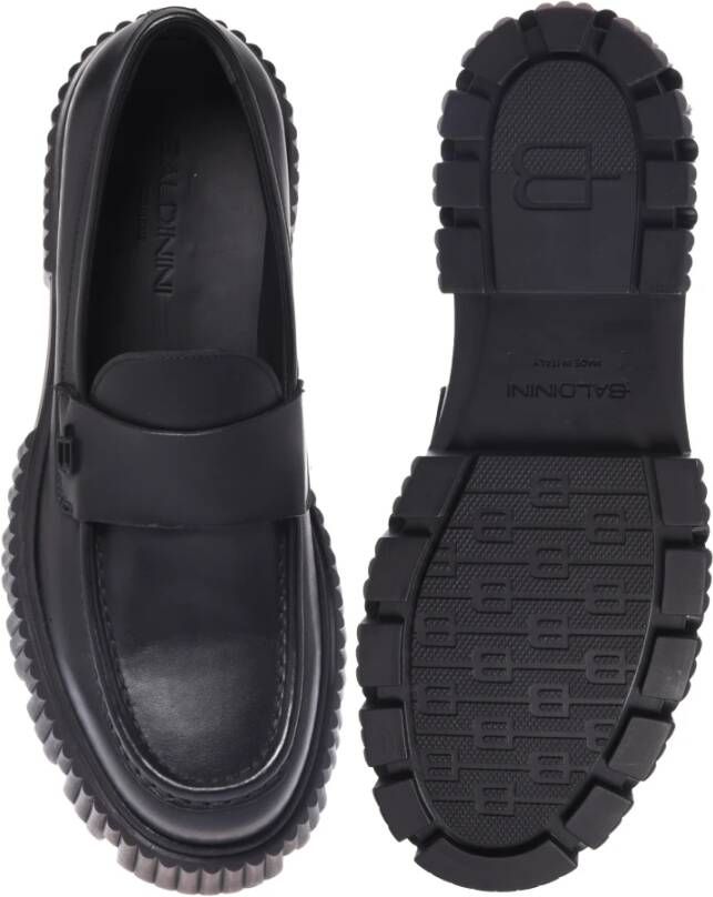 Baldinini Loafers in black leather Black Heren