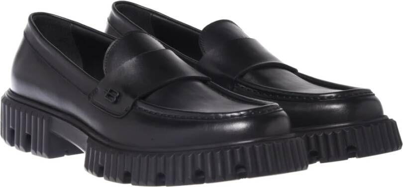 Baldinini Loafers in black leather Black Heren