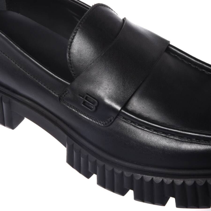 Baldinini Loafers in black leather Black Heren