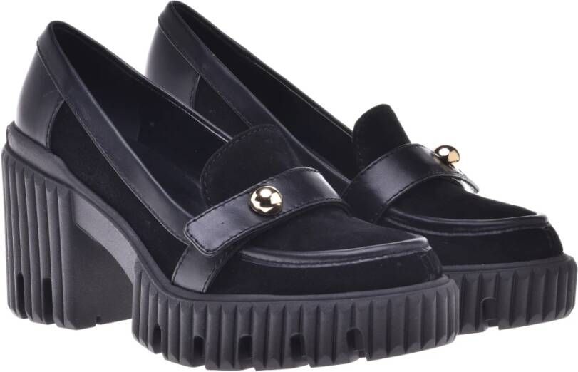 Baldinini Loafers in black suede Black Dames