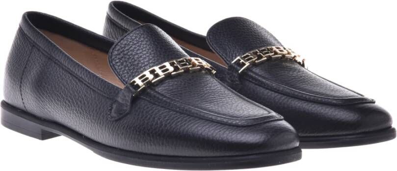 Baldinini Loafers in black tumbled leather Black Dames