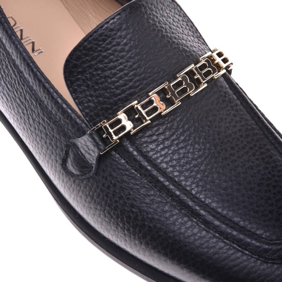 Baldinini Loafers in black tumbled leather Black Dames