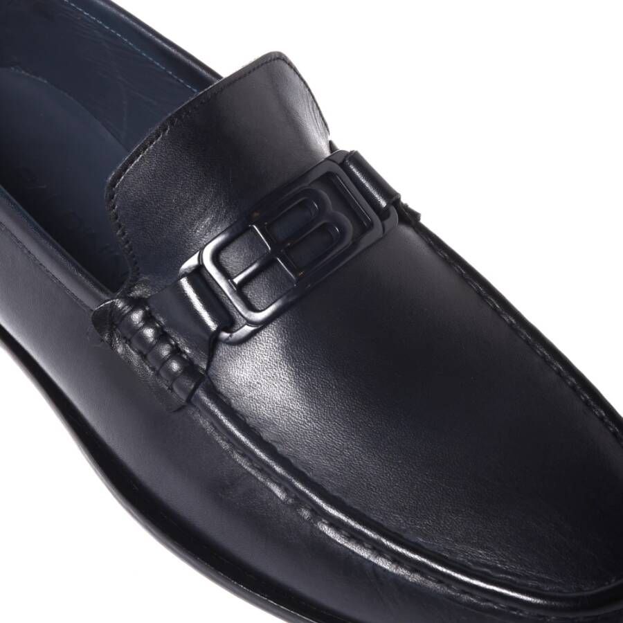 Baldinini Loafers in dark blue leather Blue Heren