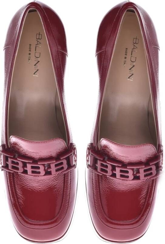 Baldinini Loafers in red naplak Red Dames