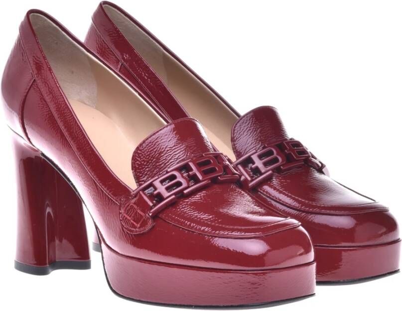 Baldinini Loafers in red naplak Red Dames