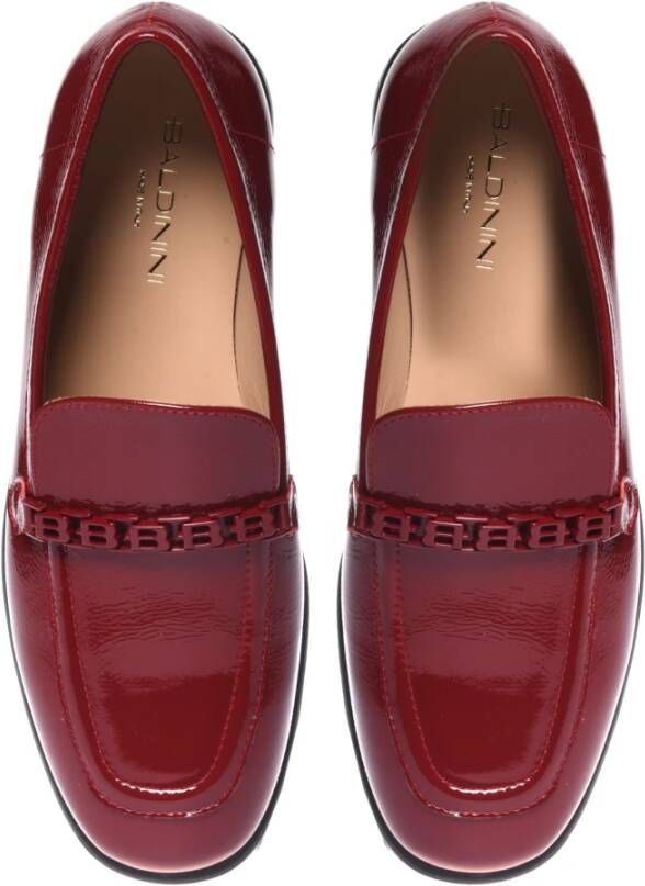 Baldinini Loafers in red naplak Red Dames