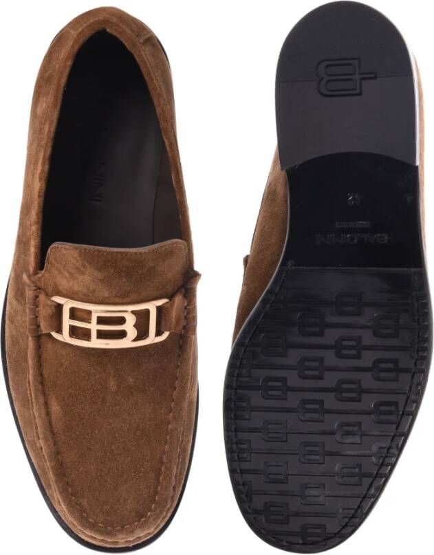 Baldinini Loafers in suede Brown Heren