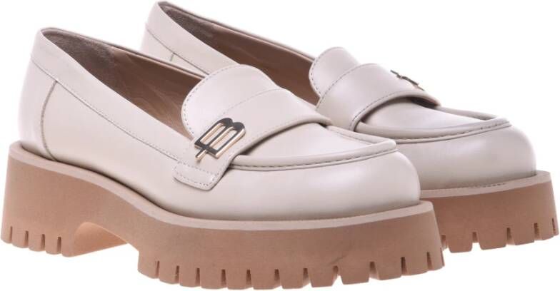 Baldinini Loafers in vanilla leather Beige Dames