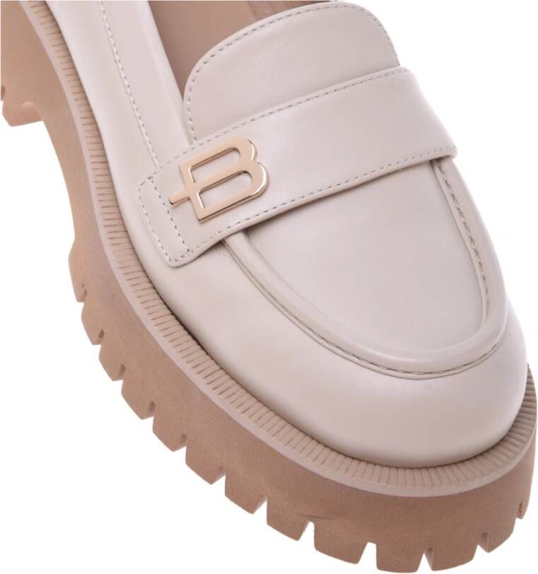 Baldinini Loafers in vanilla leather Beige Dames