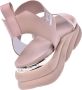 Baldinini Nude patent leather and calfskin sandals Beige Dames - Thumbnail 4