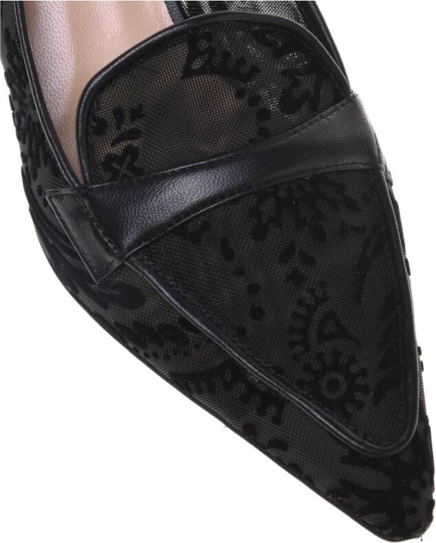 Baldinini Petal mesh slingback in black Dames