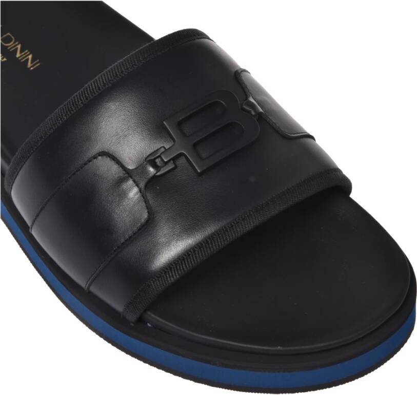 Baldinini Sandal in black calfskin Multicolor Heren