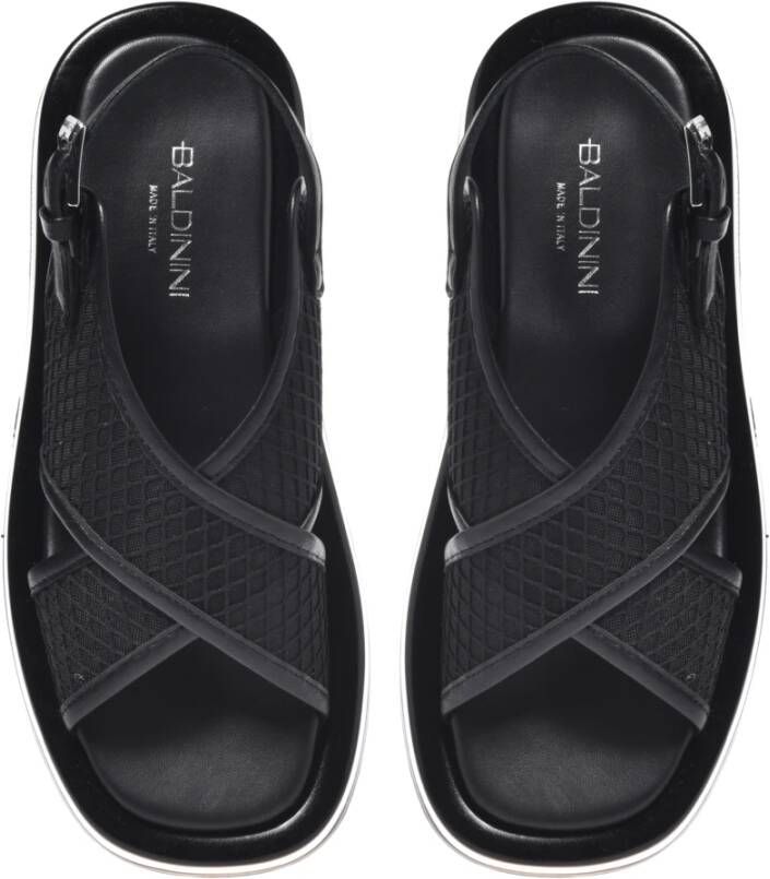 Baldinini Sandal in black nesh Black Dames